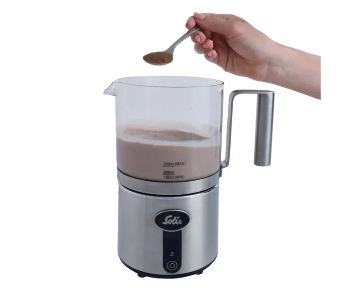 Solis Cremalatte Milk Frother - Silver - Zoom Image 3