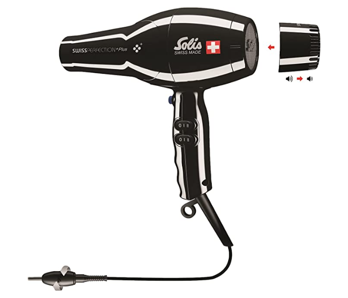 Solis 3801 Type 2300 Watts Swiss Perfection Plus Hair Dryer - Black - Zoom Image 1