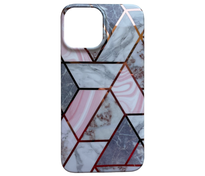 Protective Case Art Print Pink Marble Mobile Case For iPhone 13 - Pink - Zoom Image 4