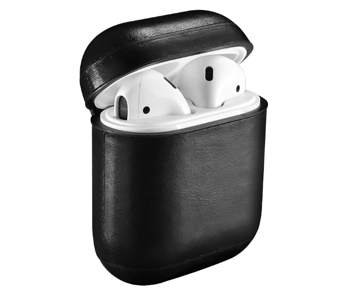 Uniq Terra Geniune Leather Airpods 2019 Snap Case - Black - Zoom Image 2