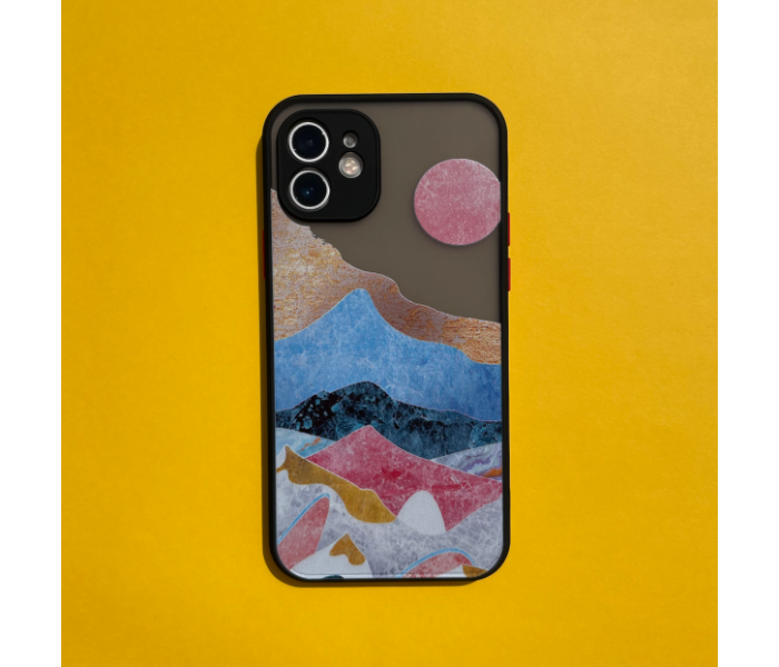 Matt Translucent Black Case Art Print Sunrise Mobile Case For iPhone 11 Pro - Zoom Image 2