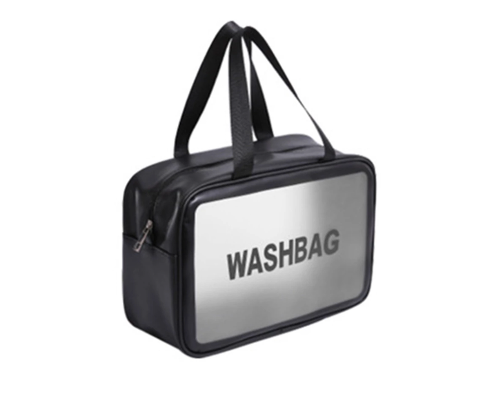 Easy Handcarry Multifunction Korea Style TPU Large Storage Wash Cosmetic Bag - Black - Zoom Image 1