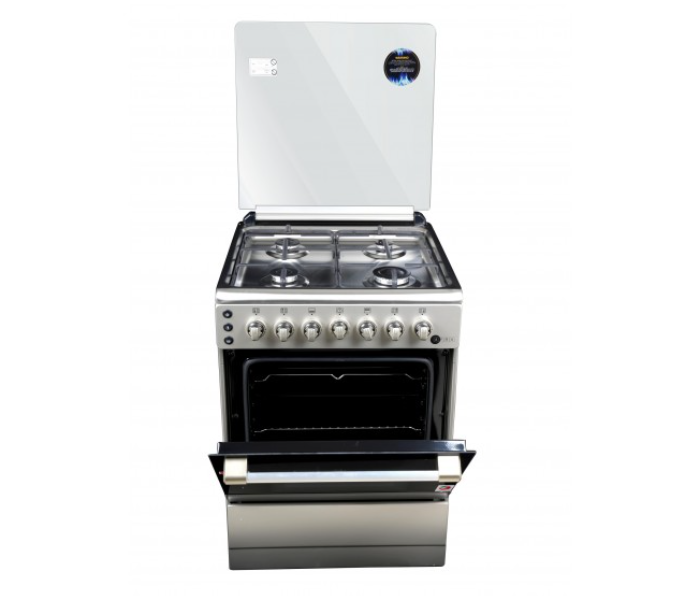 Afra AF-60 Stainless Steel 60X60 Free Standing Cooking Range - Silver and Black - Zoom Image 2