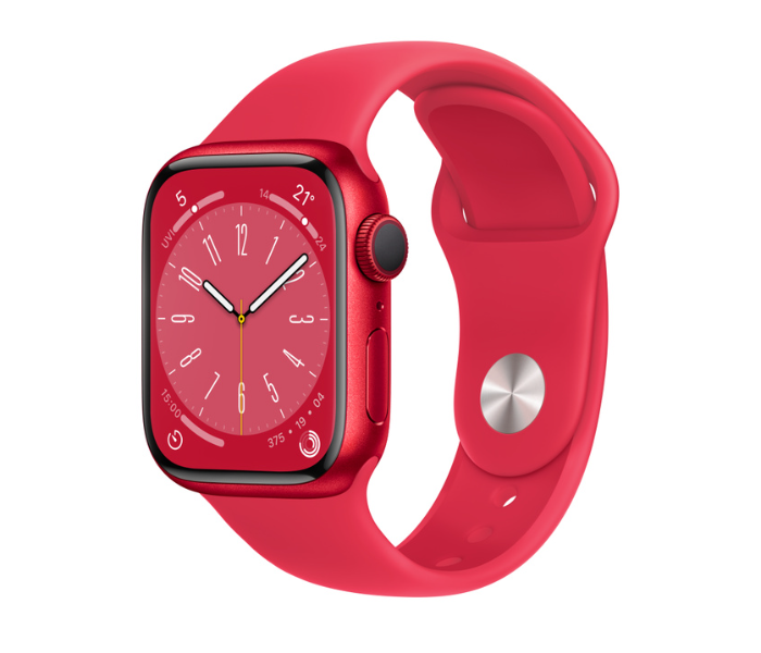 Apple Watch Series 8 GPS Red Aluminum Case with Sport Band 41mm - Zoom Image 1