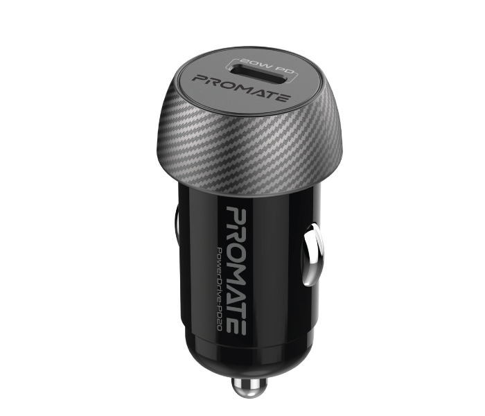 Promate PowerDrive-33PD20W USB-C Car Charger - Black - Zoom Image 4