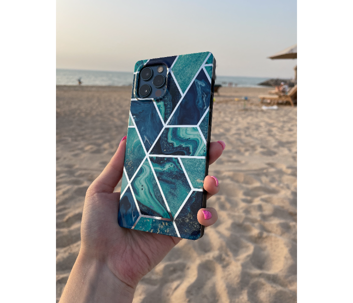 Protective Case Art Print Ocean Marble Mobile Case For iPhone 11 - Blue - Zoom Image 4