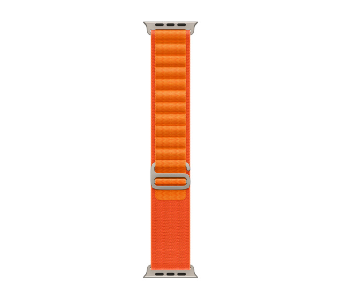 Apple Watch Ultra GPS And Cellular Titanium Case with Orange Alpine Loop 49mm Band size Large - Zoom Image 3