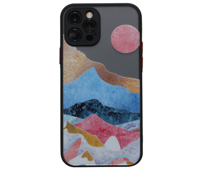 Matt Translucent Black Case Art Print Sunrise Mobile Case For iPhone 12 Pro Max - Zoom Image 1