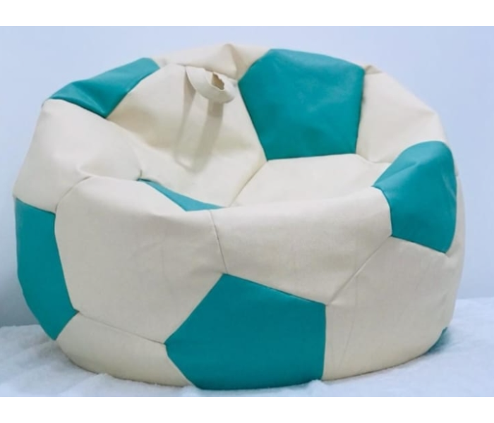 TUD Football XXL Bean Bag - Beige and Blue - Zoom Image