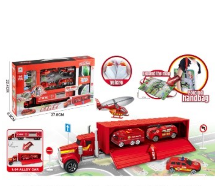 DK1147 Parking Lot Activity Toy For Kids - Red - Zoom Image