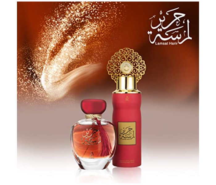 Arabiyat 100ml Unisex Lamsat Harir Eau De Parfum and 200ml Deodrant Spray Set - Zoom Image 2