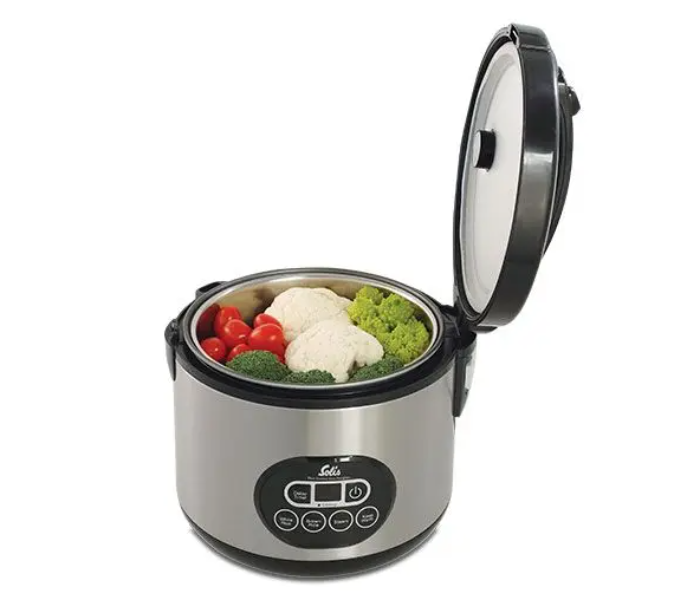 Solis Duo Programm Rice Cooker - Black and Silver - Zoom Image 3