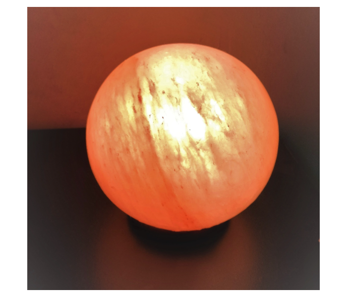 Techno Globe Shaped Salt Lamp With Usb Cable - Zoom Image 2