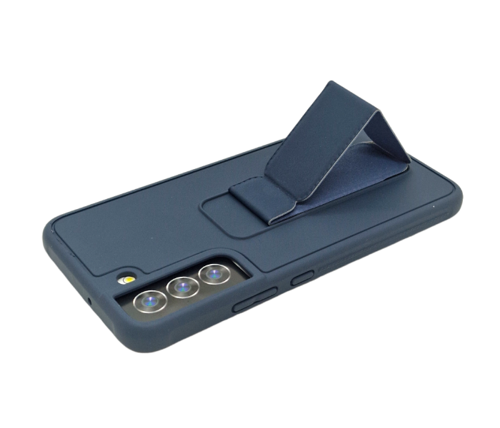 Magnetic Folding Kickstand Pu Leather Cover for Samsung Galaxy S22 Plus - Navy - Zoom Image 2