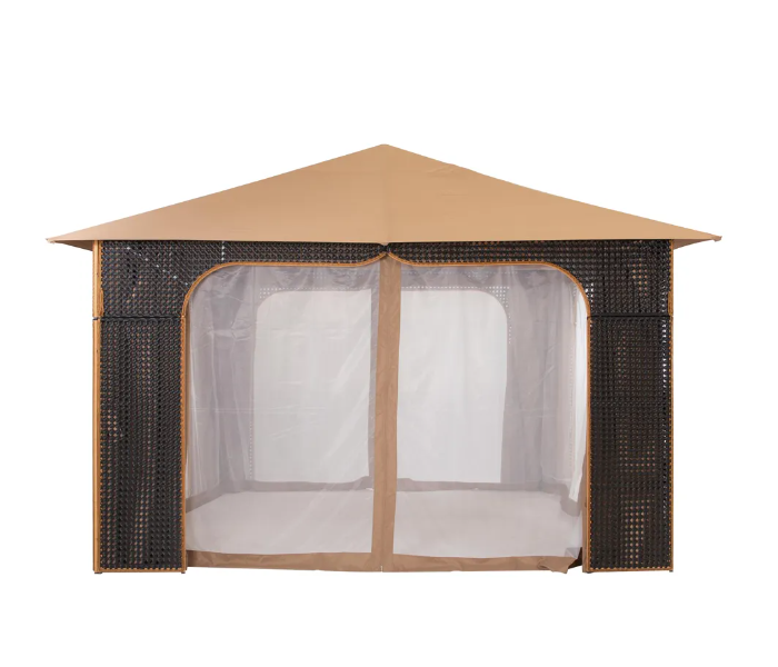 Danube Home Arabian Rattan Gazebo - Brown - Zoom Image 3