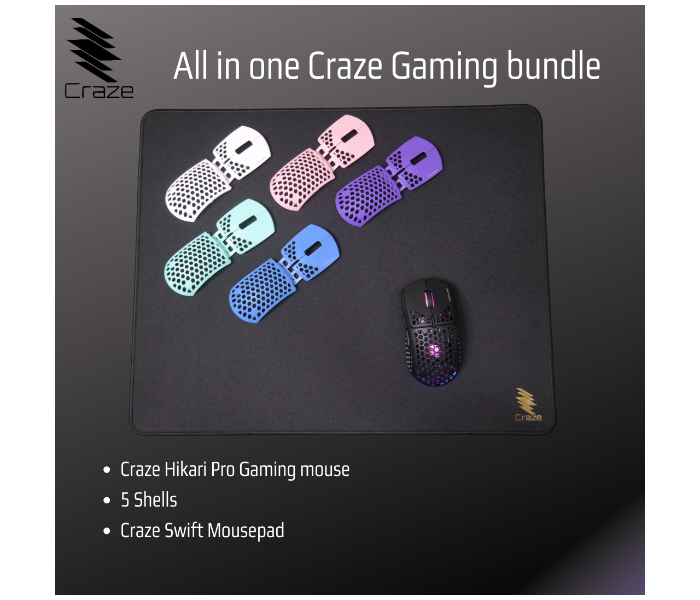 Craze C-AIO Hikari Pro Complete set with Mousepad - Zoom Image 1