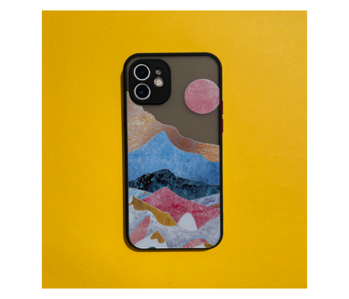 Matt Translucent Black Case Art Print Sunrise Mobile Case For iPhone 11 - Zoom Image 2