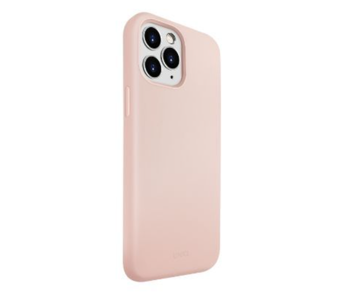 Uniq Hybrid Iphone 12 or 12 Pro Lino Hue Antimicrobial Mobile Covers - Pink - Zoom Image