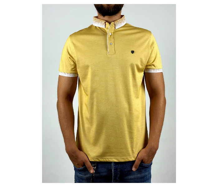 Slim Polo Summer Thin Cloth XXL Shirt For Men - Yellow - Zoom Image 1