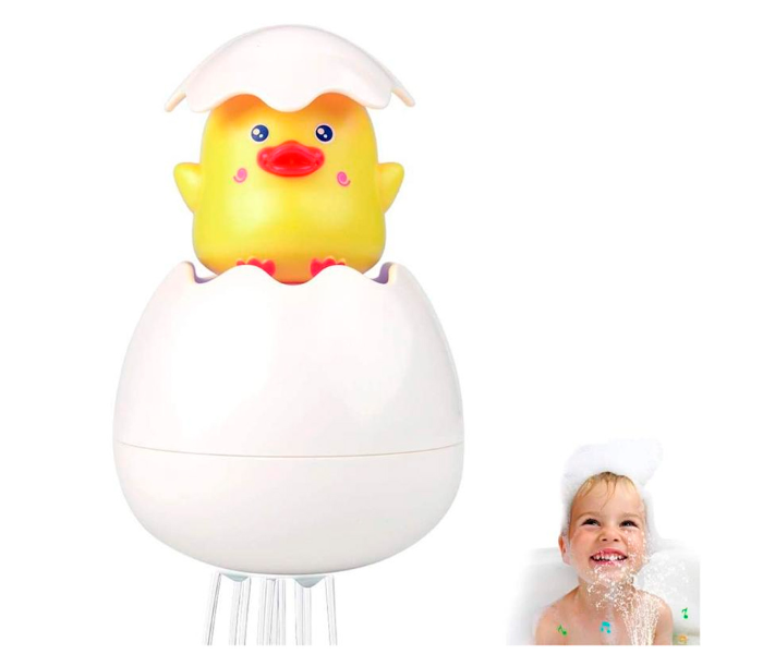 Bath Floating Shower Duck Egg Toy for Kids - White and Yellow - Zoom Image 3