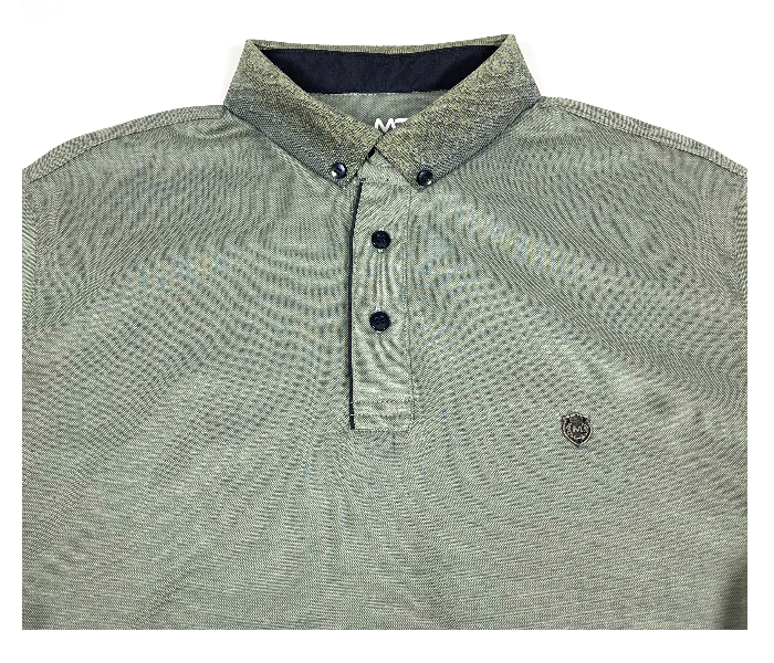 Slim Polo Summer Thin Cloth Large Shirt For Men - Olive Green - Zoom Image 2