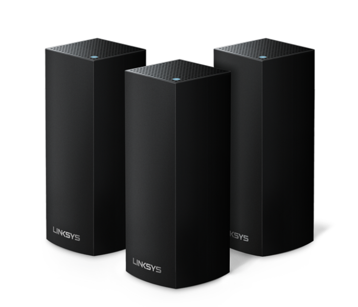 Linksys WHW0303B Pack of 3 Velop Tri-Band Intelligent Mesh Wifi 5 System - Black - Zoom Image 1