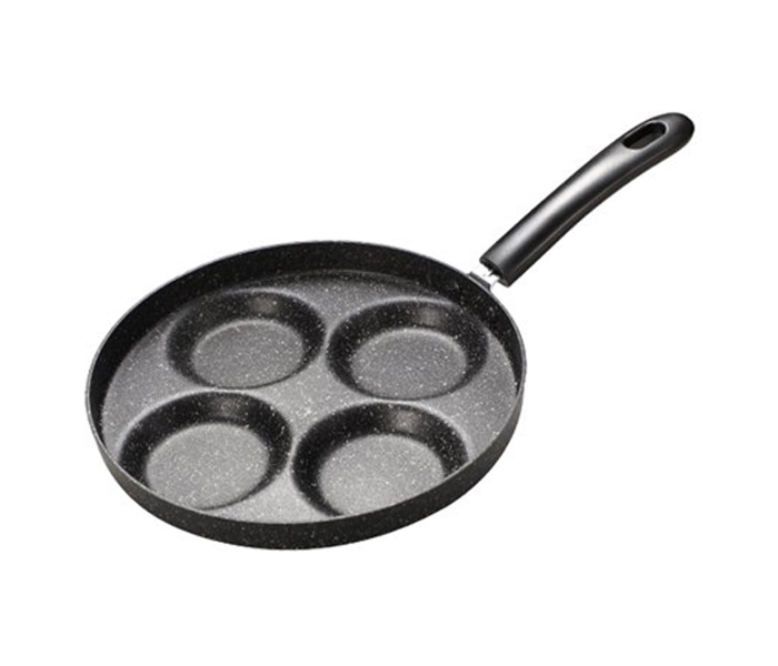 Household Flat-bottomed 26cm Small Frying Pan Universal Stove - Black - Zoom Image 1