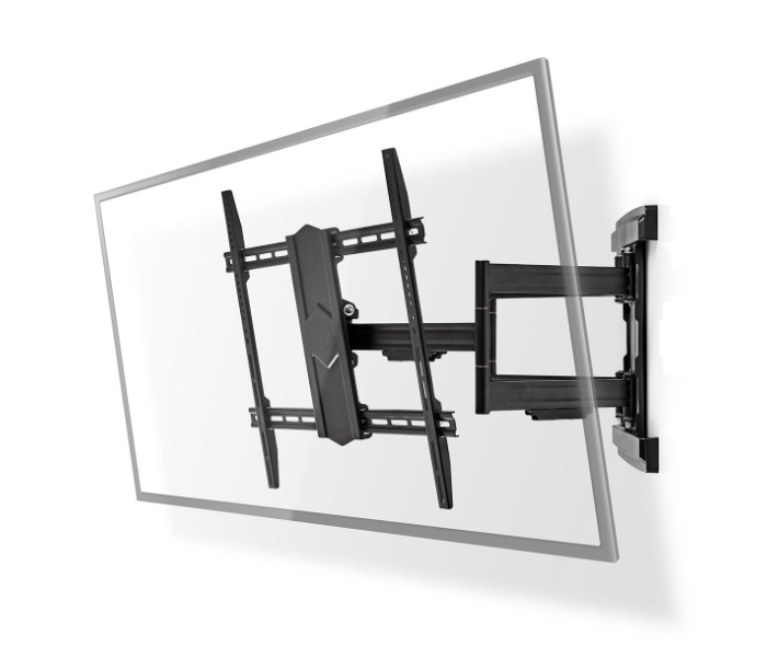 Nedis TVWM6570BK 43-90 Inch Maximum 70 kg Full Motion TV Wall Mount - Black - Zoom Image 1