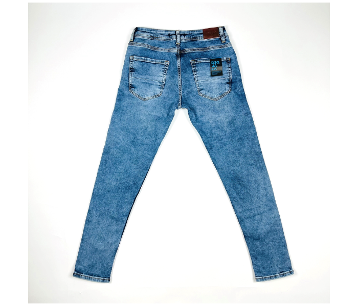 Faded Skinny 34 Sized Jeans For Men - Blue - Zoom Image 4