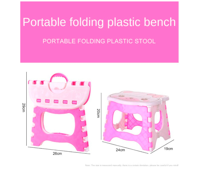 Bear Creative Folding Stool for Children - Pink - Zoom Image 2