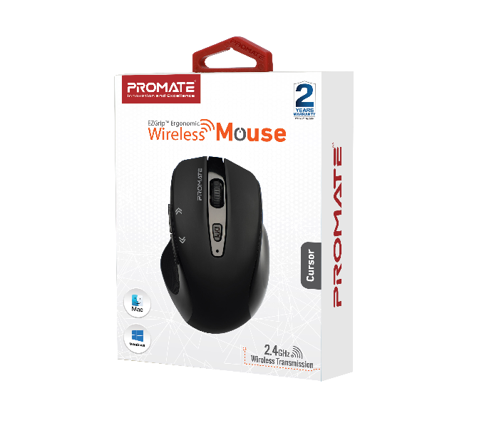 Promate 1600DPI Wireless Mouse - Black - Zoom Image 7