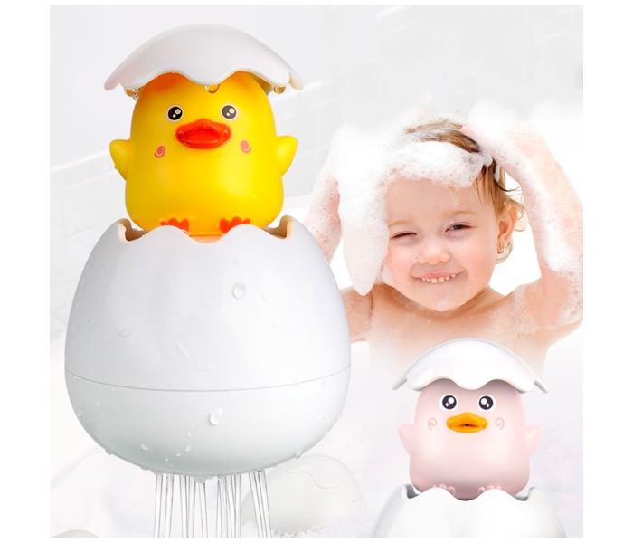 Bath Floating Shower Duck Egg Toy for Kids - White and Yellow - Zoom Image 1