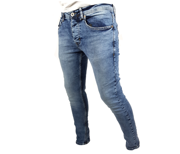 Faded Skinny 30 Sized Jeans For Men - Blue - Zoom Image 1