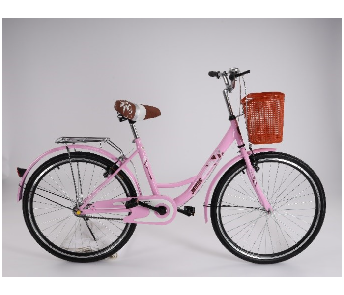 James Jordan JDN1105 26 Inch City Bike Bicycle - Light Pink - Zoom Image