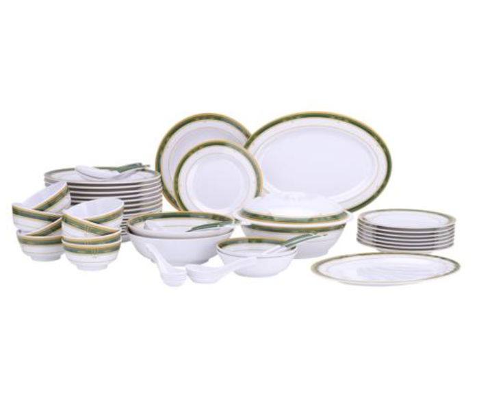 Delcasa DC2107 Melamine Ware 54 Piece Melamine Dinner Set - White - Zoom Image 1