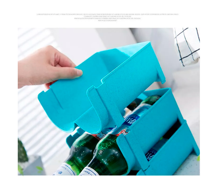 Refrigerator Drink Storage Box - Blue - Zoom Image 1