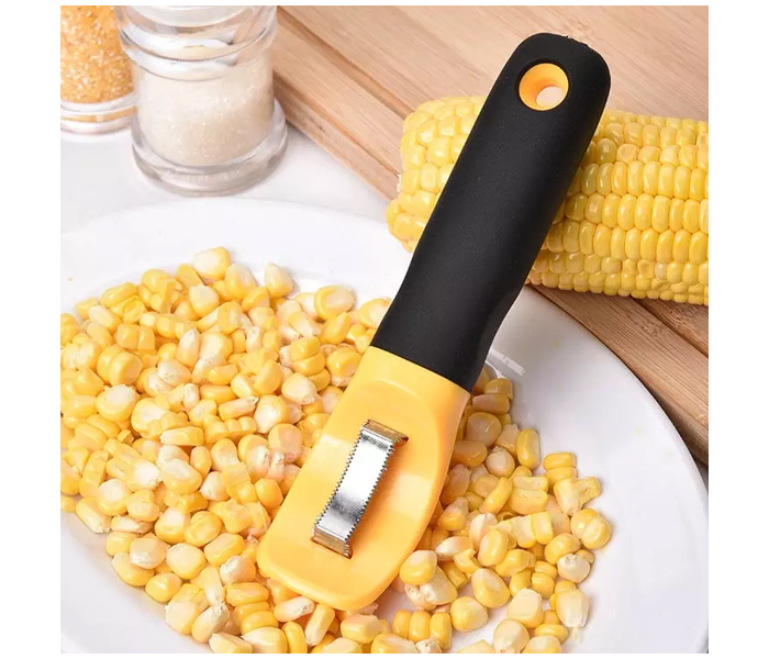 Corn Peeler with Protective Cover - Yellow and Black - Zoom Image 1