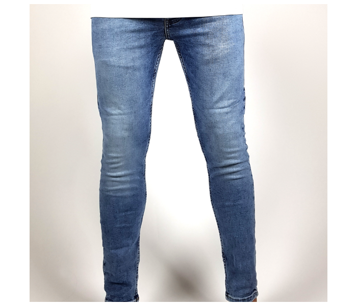 Faded Skinny 30 Sized Jeans For Men - Blue - Zoom Image 2