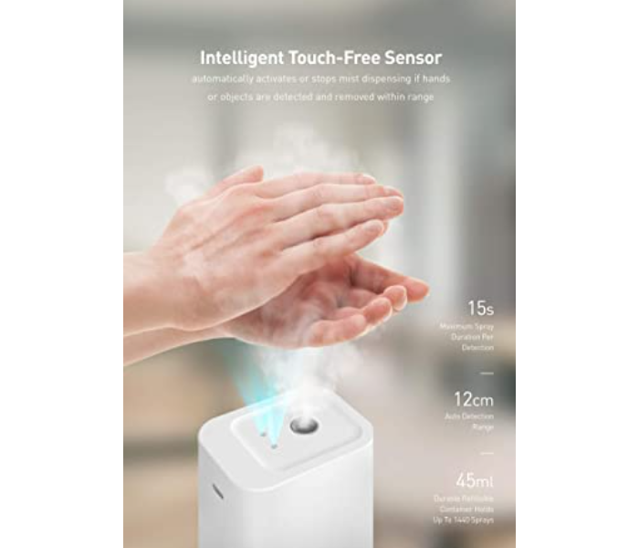 Uniq Lyfro Flow Portable Smart Sensing Sanitising Mist Dispenser - White - Zoom Image 2