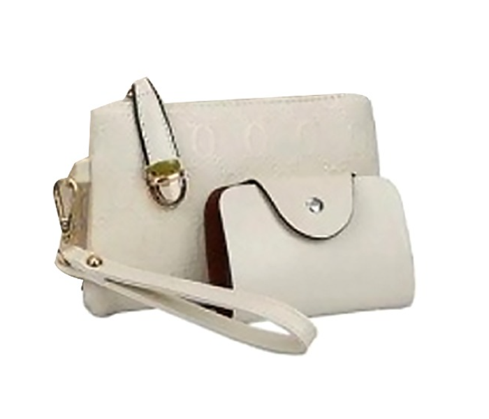 Ladies Luxury Bag 2 Pieces Set DDSK JA065 - White - Zoom Image