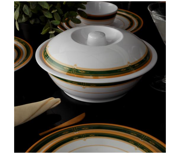 Delcasa DC2107 Melamine Ware 54 Piece Melamine Dinner Set - White - Zoom Image 2