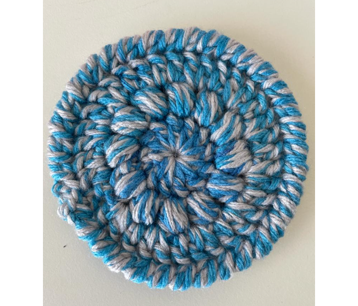 Crochet Handmade Coasters - Veringated Blue - Zoom Image 6