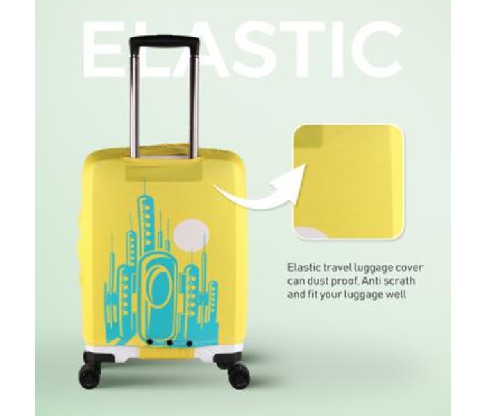 Para John PJLC9918L Luggage Cover Large Size - Yellow and Blue - Zoom Image 4