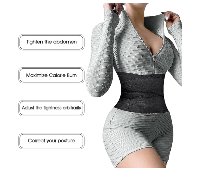 Set of 3 Piece Waist Support Tape Shapewear for Women - Black - Zoom Image 5