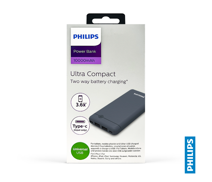 Philips DLP1710CV/97 10000 mAh Ultra-Compact Portable Power Bank - Blue - Zoom Image 6