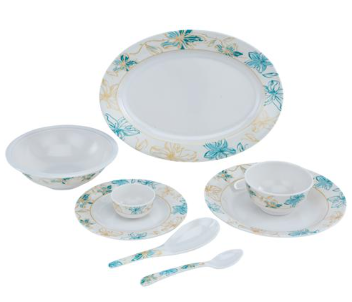 Delcasa DC2462 Melamine Ware 35 Pieces Dinner Set - White - Zoom Image 4