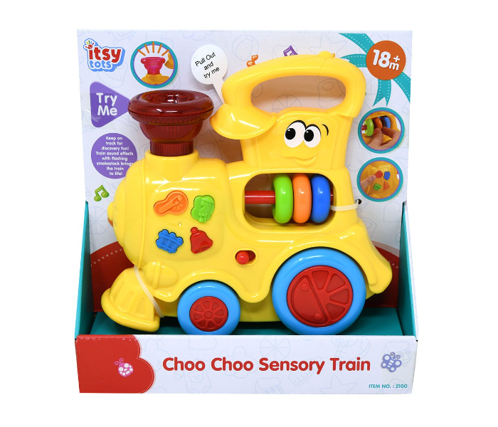 Playgo PLY2100 Choo Choo Sensory Train Battery Operated Activity Toy For Kids - Zoom Image