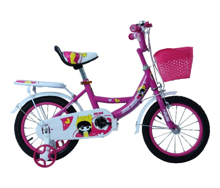 James Jordan JDN1017 16 Inch Bicycle - White and Pink - Zoom Image