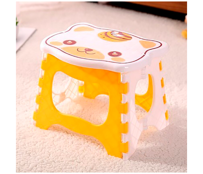 Bear Creative Folding Stool for Children - Yellow - Zoom Image 1