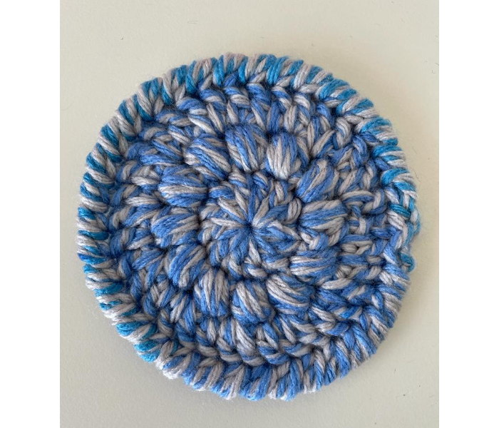 Crochet Handmade Coasters - Veringated Blue - Zoom Image 3